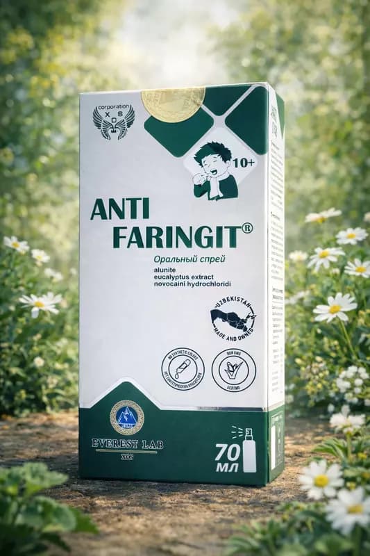 AntiFaringit - Натуральный спрей для горла с антисептическим и противовоспалительным действием — 1