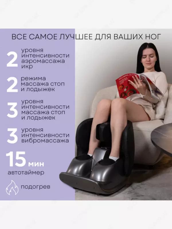 Массажер для ног Luxia и икр Porodo — 4