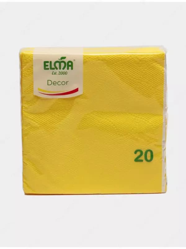 Декоративные бумажные салфетки ”Elma” Decor, 33 х 33 см, 20 шт. (Цв. ассорти) — 2