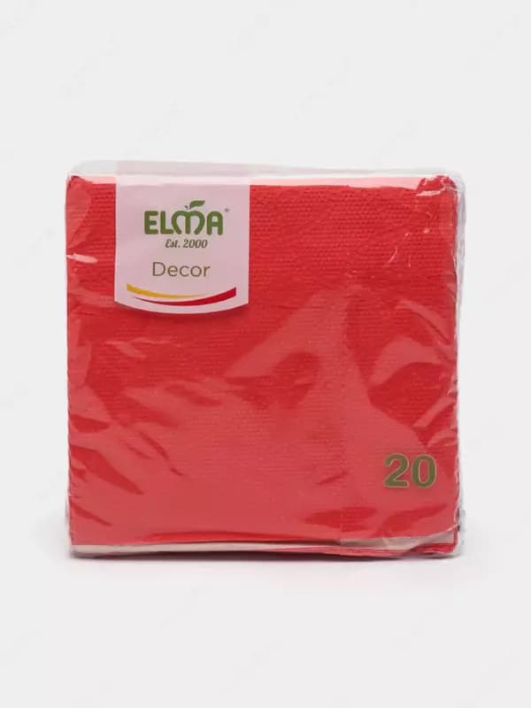 Декоративные бумажные салфетки ”Elma” Decor, 33 х 33 см, 20 шт. (Цв. ассорти) — 4