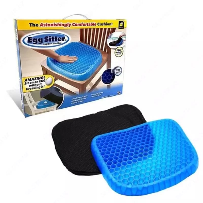 Гелевая ортопедическая подушка Egg Sitter для сидения (38,5*34*3,5 см) — 2