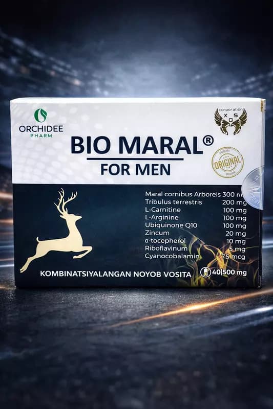 БАД BIO Maral For Men 540 мг 40 капсул, капсулы для мужского полового здоровья — 1