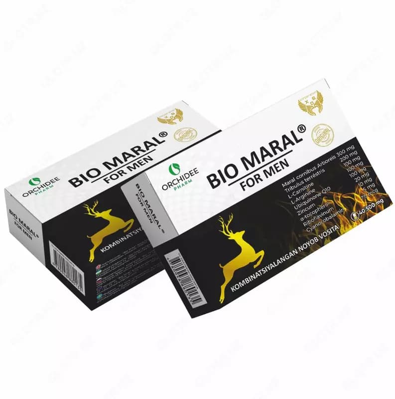 БАД BIO Maral For Men 540 мг 40 капсул, капсулы для мужского полового здоровья — 2