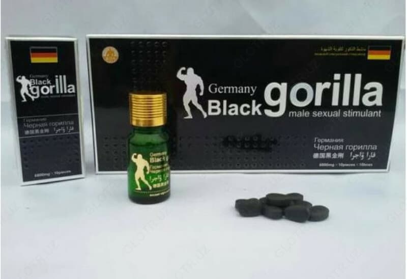 Препарат для мужчин Германская черная горилла Germany Black Gorilla (10 таблеток), — 3