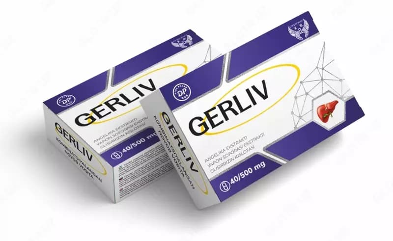 БАД GERLIV 405 мг 40 капсул, капсулы для профилактики заболеваний печени — 2