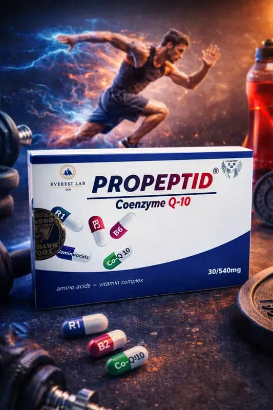 БАД Propeptid Co-Q10 30 капсул, витаминно-аминокислотный комплекс с BCAA — 1