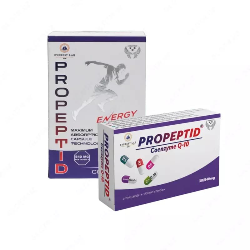 БАД Propeptid Co-Q10 30 капсул, витаминно-аминокислотный комплекс с BCAA — 2