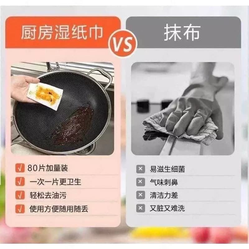 Кухонные влажные салфетки Qianhui — 2
