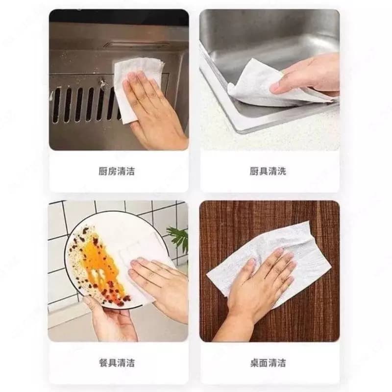 Кухонные влажные салфетки Qianhui — 3