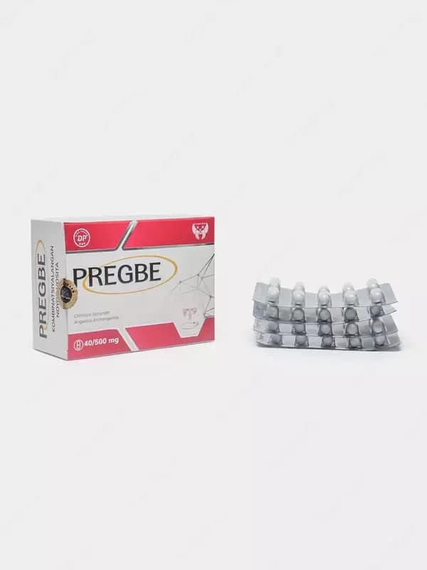 БАД PREGBE 500 мг 40 капсул, женский женьшень, капсулы для женщин — 3