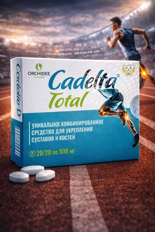 БАД Cadelta TOTAL 500 мг 40 капсул, капсулы для укрепления костей — 1