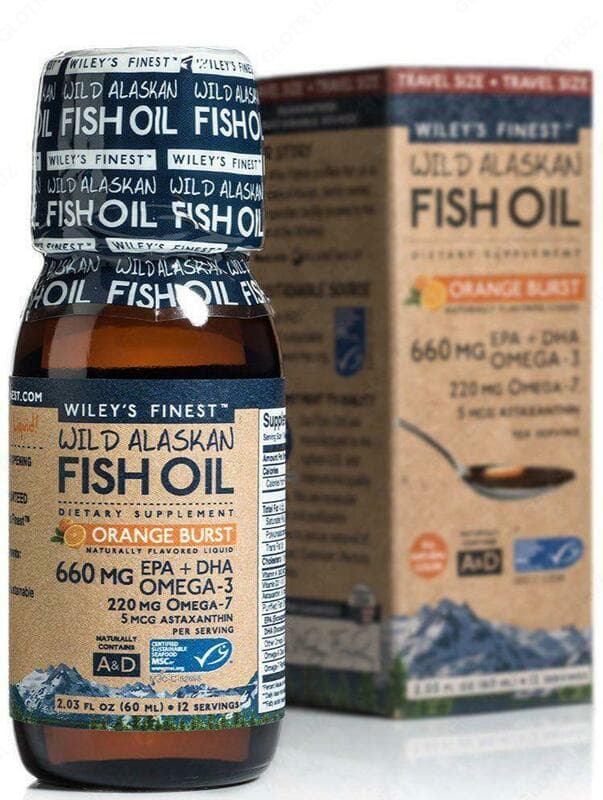 Витамины ”Wiley's Finest, Wild Alaskan Fish Oil, Orange Burst” — 2