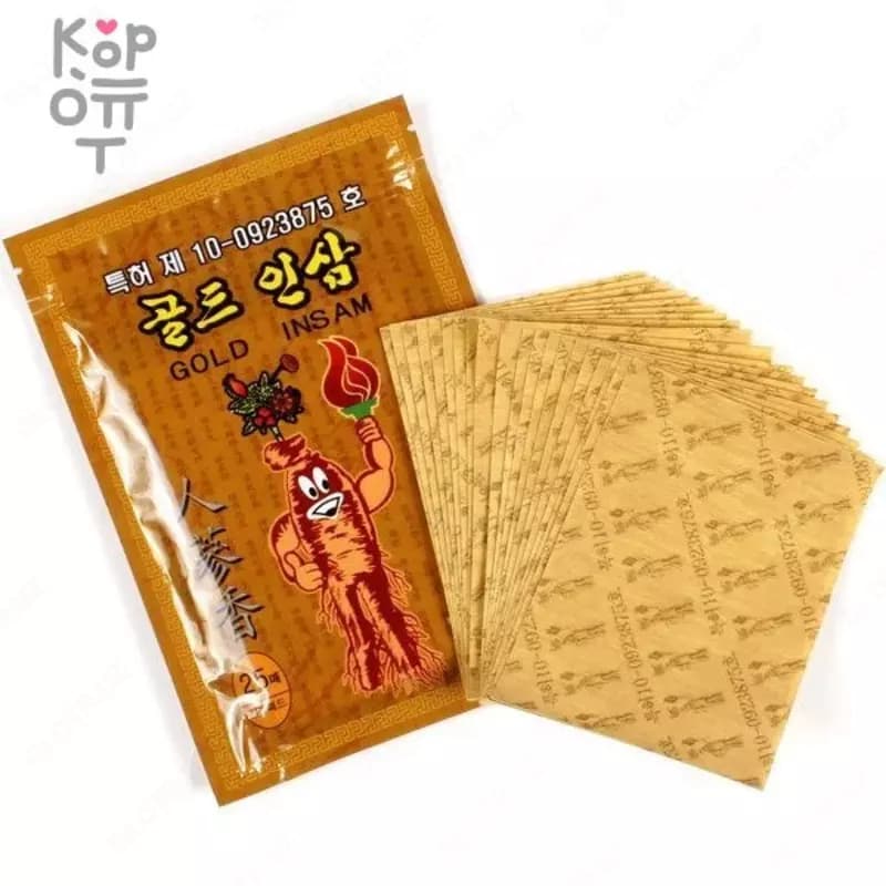 Gold Insam - Пластырь с красным корейским женьшенем — 5