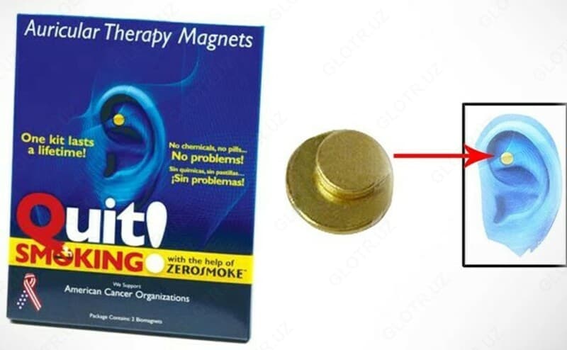 Магниты для аурикулярной терапии ”Quit smoking magnets” — 3