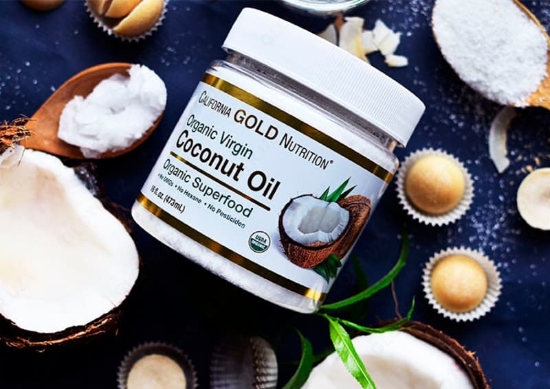 Масло ”California Gold Nutrition, Органическое кокосовое масло первого холодного отжима” — 1
