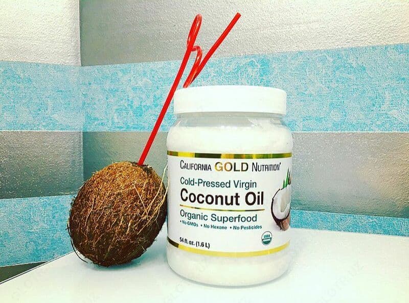 Масло ”California Gold Nutrition, Органическое кокосовое масло первого холодного отжима” — 2