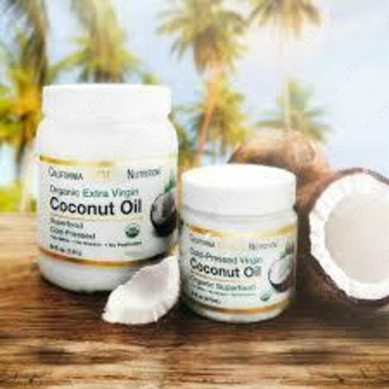 Масло ”California Gold Nutrition, Органическое кокосовое масло первого холодного отжима” — 3