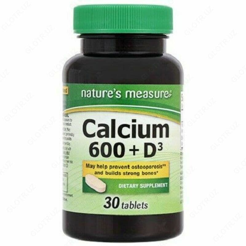 Кальций 600 с витамином Д Nature's Measure Calcium 600 d3 — 1