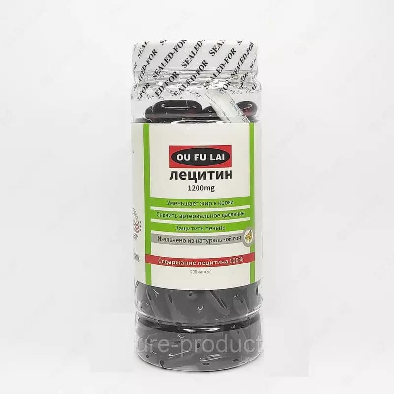 Лецитин (Lecithin) в капсулах 1200 mg Ou Fu Lai — 3