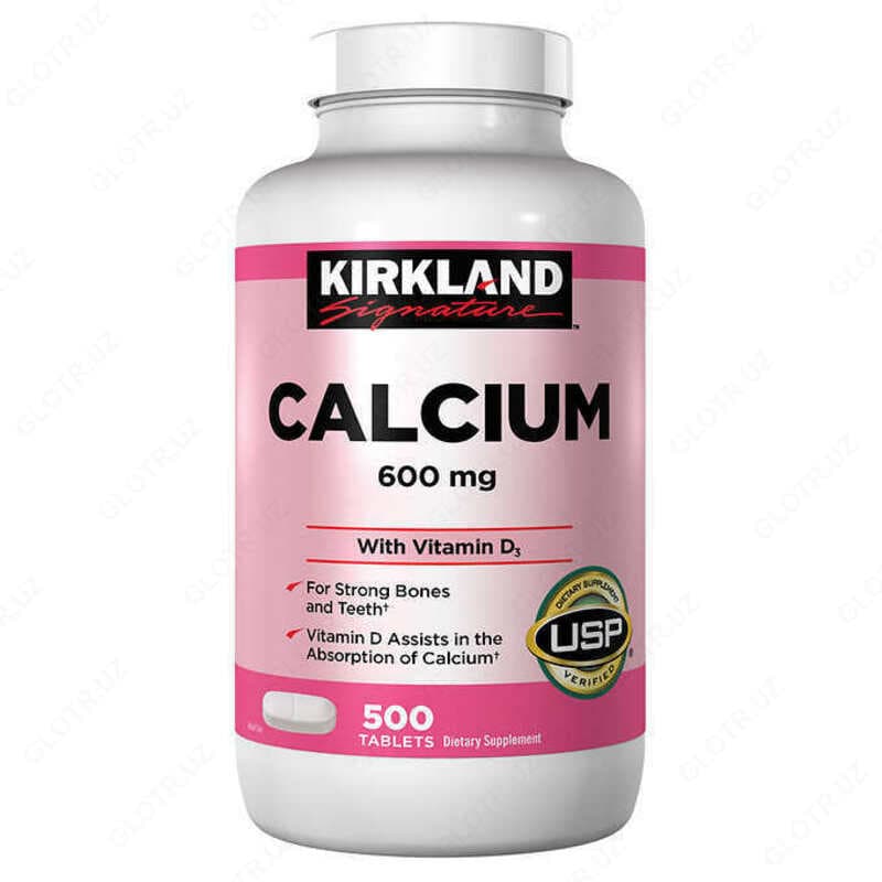 Витамины ”Kirkland Signature Calcium 600 mg with Vitamin D3” — 1