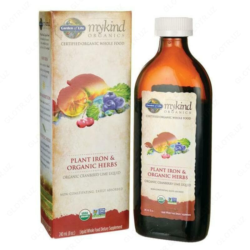 Масло ”Garden of Life mykind Organics Plant Iron & Organic Herbs” — 1