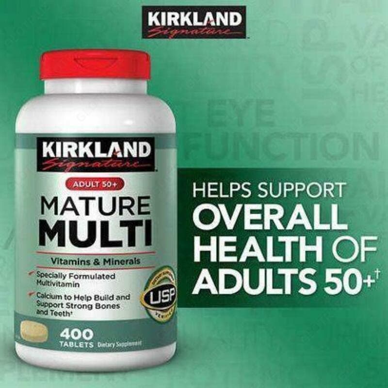 Витамины ”Kirkland Signature Adult 50+ Mature Multi Vitamins & Minerals” — 2