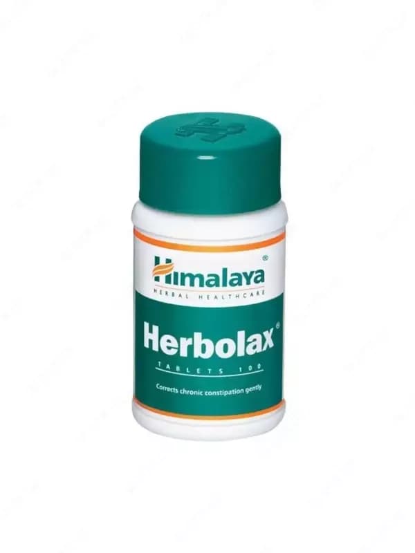 Herbolax Himalaya от запоров - нормализует работу кишечника, 100 таб. — 1