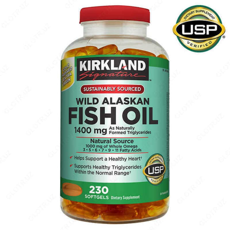 Масло ”Kirkland Signature Wild Alaskan Fish Oil” — 2