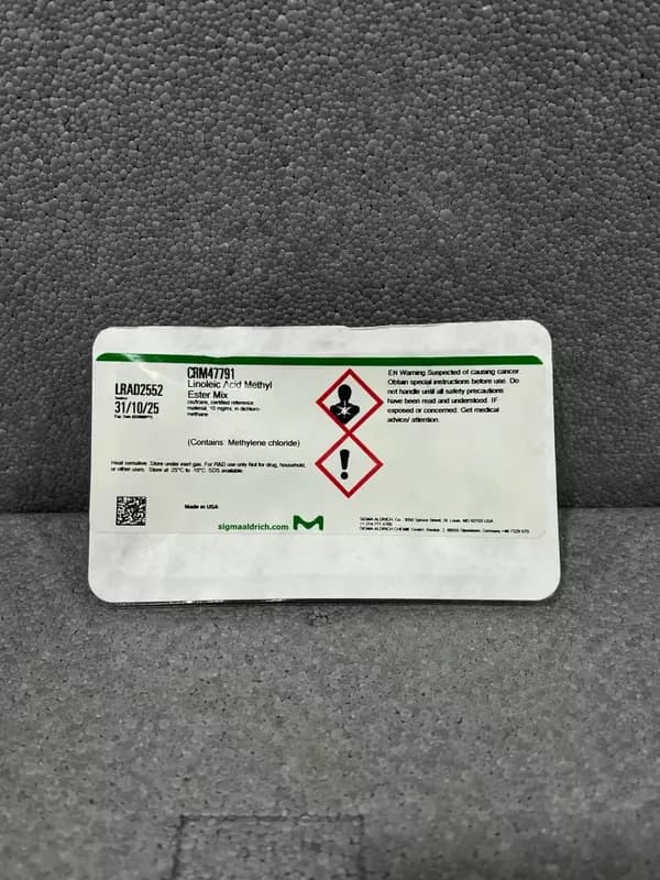 CRM47791 Смесь метиловых эфиров линолевой кислоты цис/транс, сертифицированный стандартный образец, 10 мг/мл в дихлорметане — 1