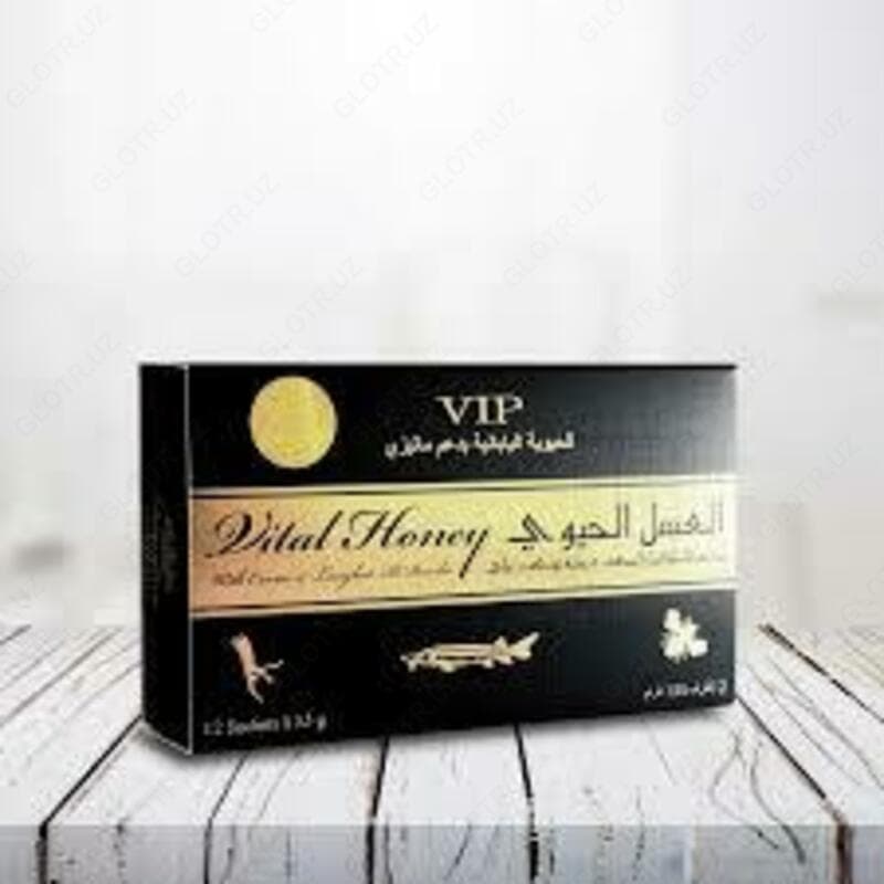 КОРОЛЕВСКИЙ МЕД!ВОЗБУЖДАЮЩИЙ, VITAL HONEY ,12 ПАКЕТИКОВ ПО 15 ГР — 1