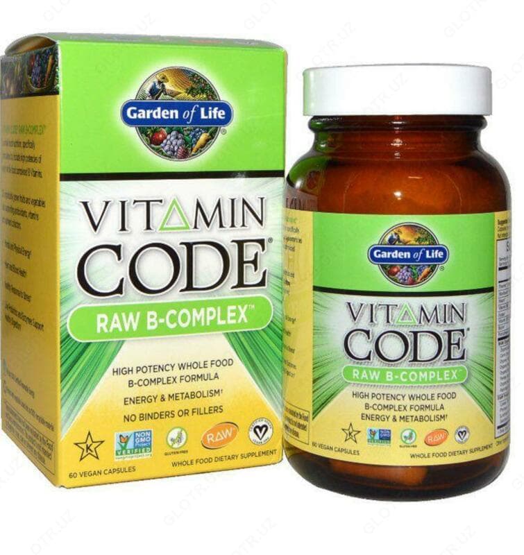 Витамины ”Garden of Life, Vitamin Code, Raw B-Complex” — 1