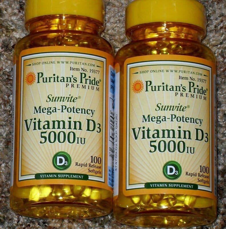 Витамины Д 3 Puritan's pride sun vita mega-potency vitamin d3 5000 iu — 1