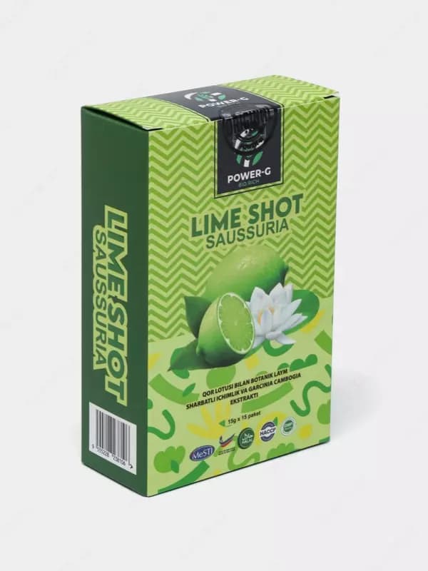Напиток (детокс) ”POWER-G” Lime Shot Saussuria ( 15 пакетиков) — 1