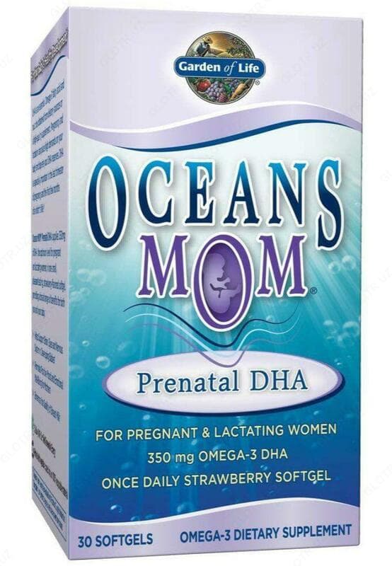 Витамины ”Garden of Life, Oceans Mom, пренатальная ДГК со вкусом клубники” — 2