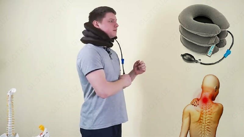Массажный надувной воротник при остеохондрозе — 3