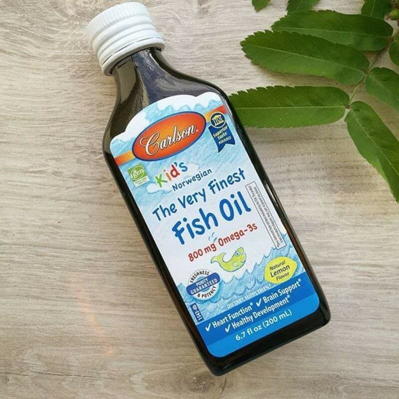 Детский рыбий жир со вкусом лимона Carlson for kids fish oil (200 мл.) — 2