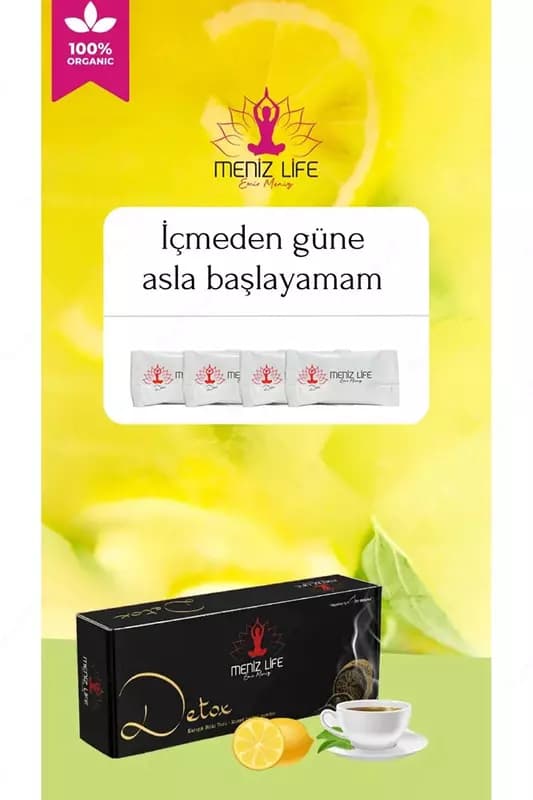 Menizlife лимонный детокс чай для похудения — 5