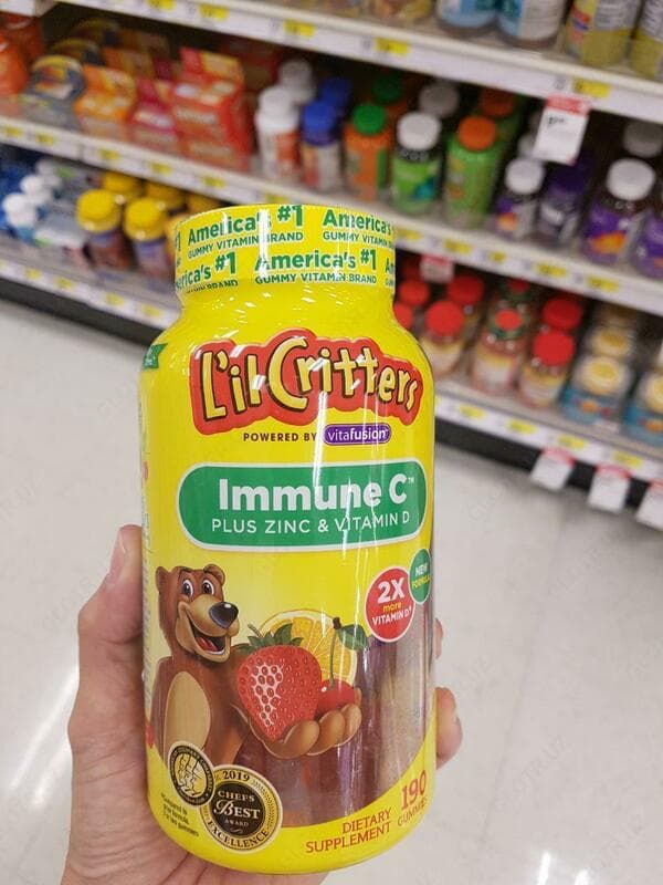 Витамины ”L'il Critters, Immune C плюс цинк и витамин D” — 2