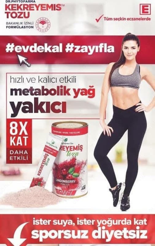 Брусничный порошок для похудения Kekreyemiş Tozu — 8