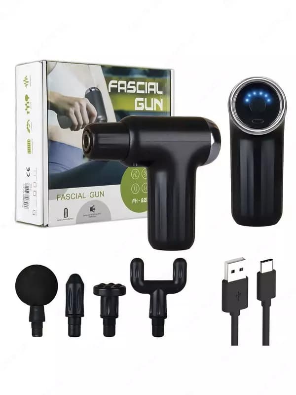 Массажный ударный пистолет для тела Fascial Gun — 4