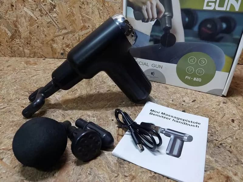 Массажный ударный пистолет для тела Fascial Gun — 5