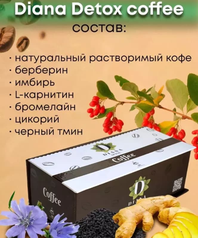 Турецкий кофе для похудения Diana Detox — 2