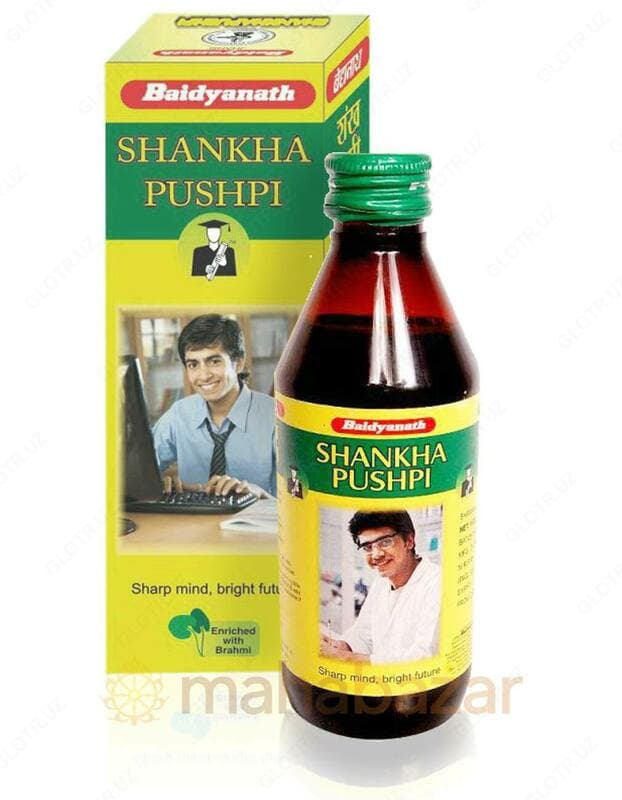 Сироп для улучшения памяти Shankha pushpi 300 гр — 2