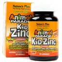 Витамины ”Nature's Plus, Source of Life, Animal Parade, пастилки Kid Zinc, вкус натурального мандарина”