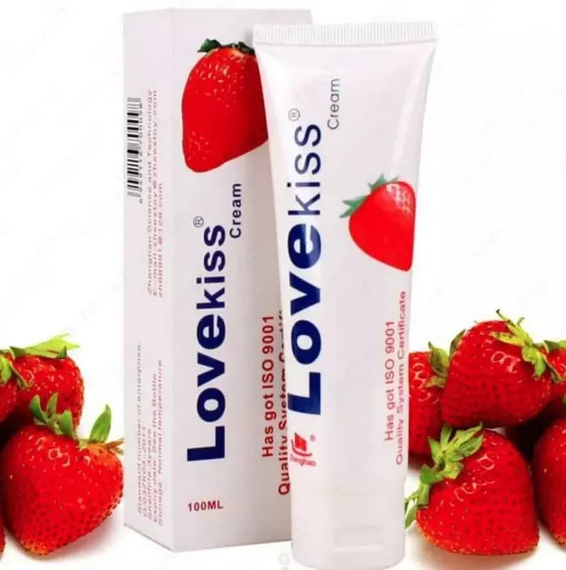 Lovekiss Strawberry Lubricant Cream 100 ml — 3