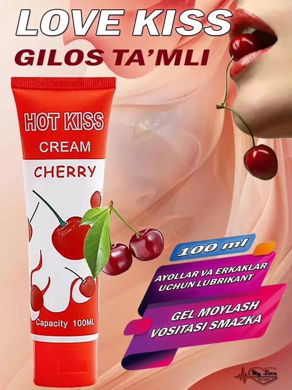 Ароматный гель-лубрикант FireG ”HOT KISS” Cherry Cream (100 мл) — 3