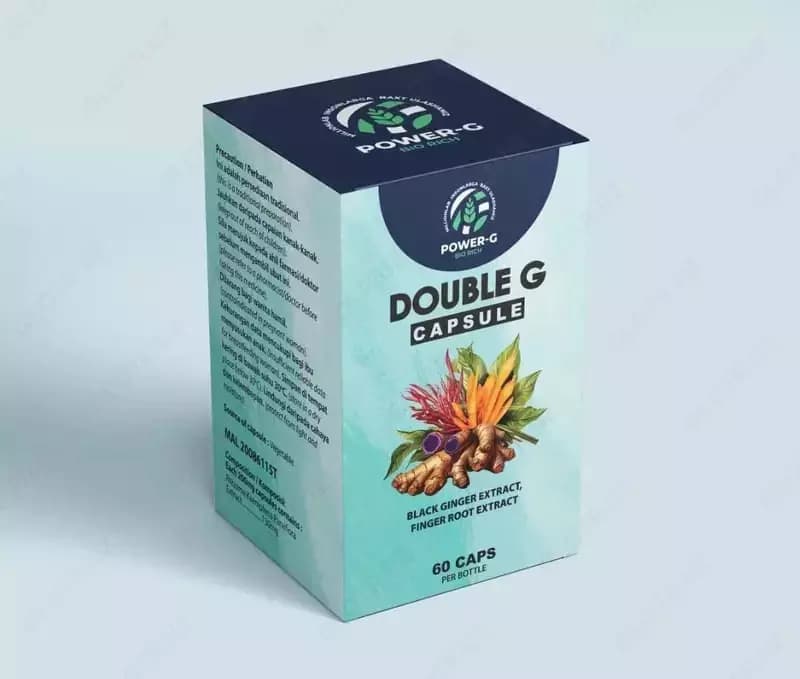 Капсулы Черного Имбиря и Фингеррута ”POWER-G” DOUBLE G (60 шт.) — 1