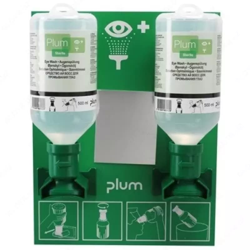 Станция для промывки глаз Plum Eyewash два одинаковых флакона — 1
