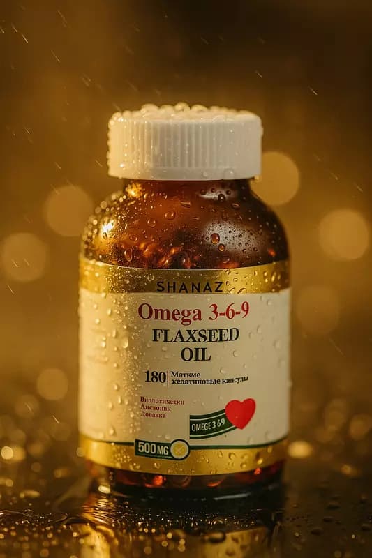 Оmega 3-6-9 Flaxseed Oil 500мг № 180 в стеклянной банке — 2