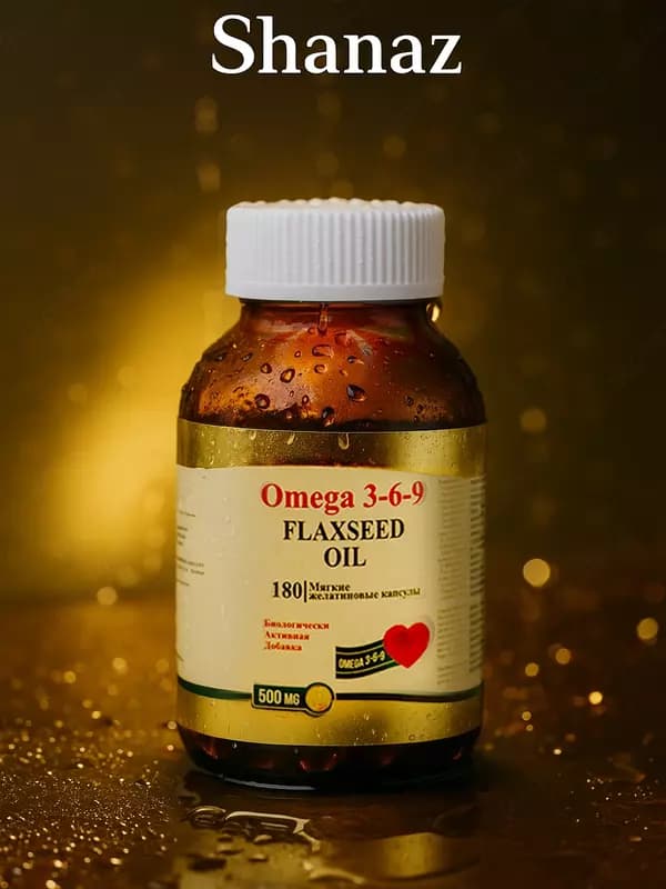 Оmega 3-6-9 Flaxseed Oil 500мг № 180 в стеклянной банке — 5